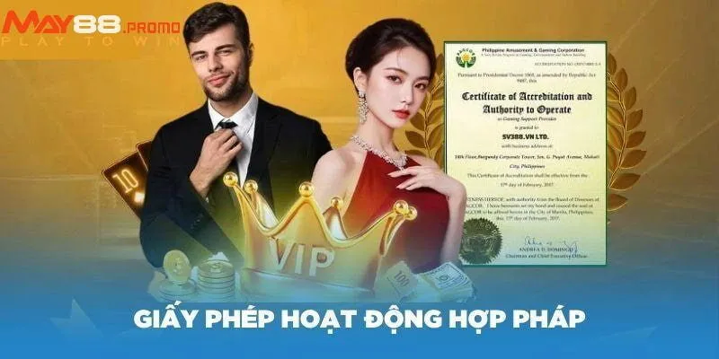 Tìm hiểu giấy phép hoạt động May88
