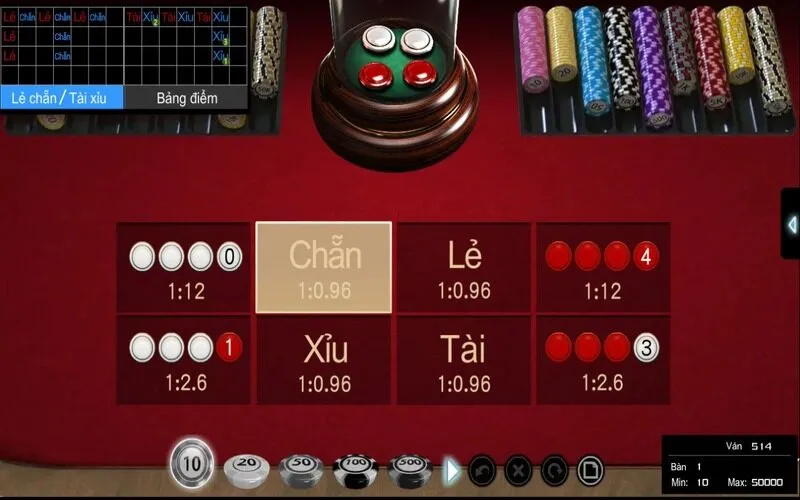 Hướng dẫn chơi xóc đĩa online rất cơ bản