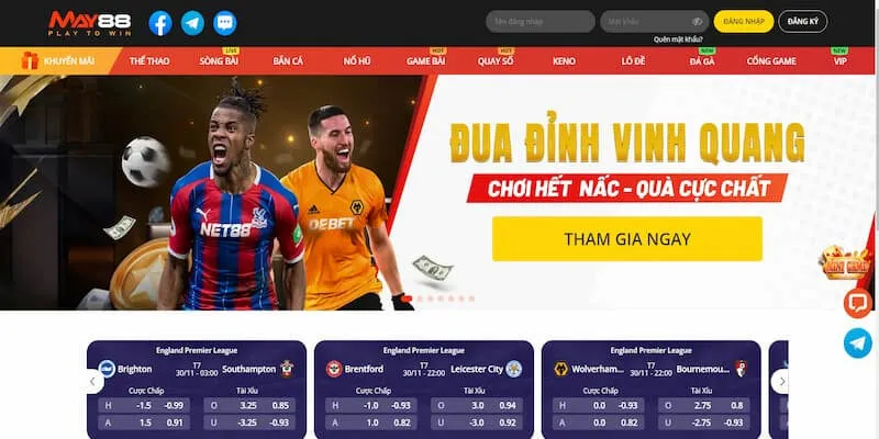 May88 là sân chơi cá cược trực tuyến uy tín hàng đầu thị trường